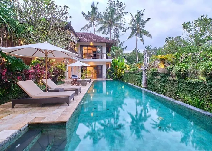 Villa Saraswati Ubud - 5Br Balinese Elegance With Pool And Temple Views *